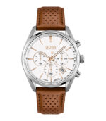 Hugo Boss Champion 1513879 Brun Läder vit urtavla 42mm Herrklocka 1513879