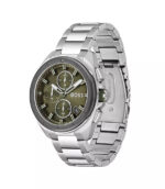 BOSS Volane Volane Silver Stål grön urtavla 44mm Herrklocka 1513951