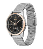 BOSS Sophio Silver Stål svart urtavla 42mm Herrklocka 1513961
