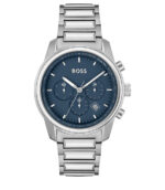 BOSS Trace Silver Stål Blå Urtavla 44mm Herrklocka 1514007