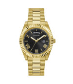 Guess Connoisseur Guld Stål Svart Urtavla 42mm Herrklocka GW0265G3