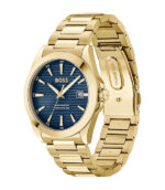 BOSS Strike 1514172 Guld Stål blå urtavla 41mm Herrklocka 1514172